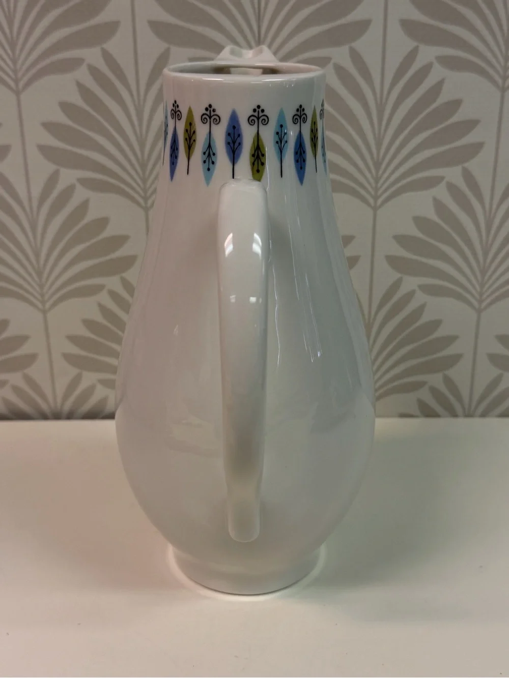 Vintage Carefree True China Nordic Syracuse Atomic Pattern Coffee Pot No Lid